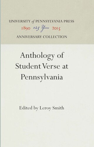 Anthology of Student Verse at Pennsylvania