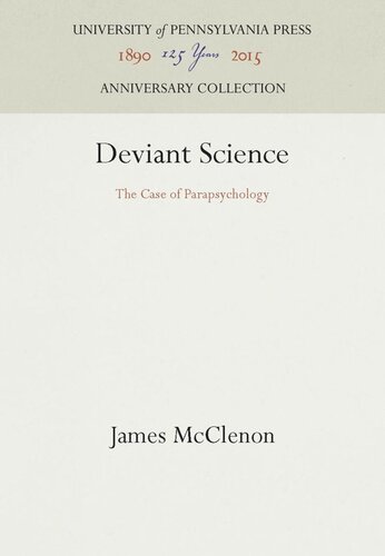 Deviant Science: The Case of Parapsychology