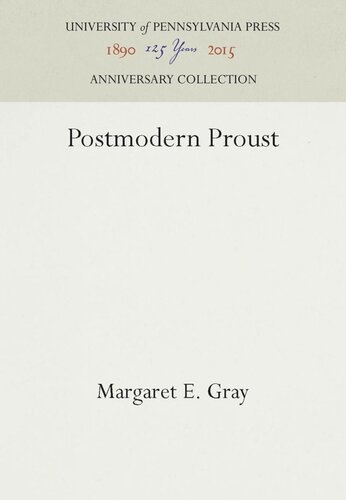 Postmodern Proust