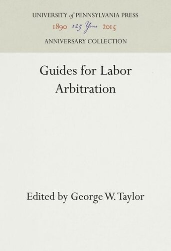 Guides for Labor Arbitration