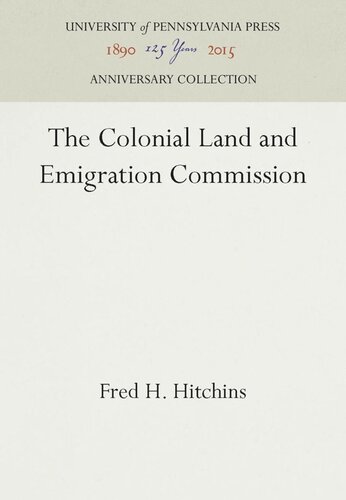 The Colonial Land and Emigration Commission