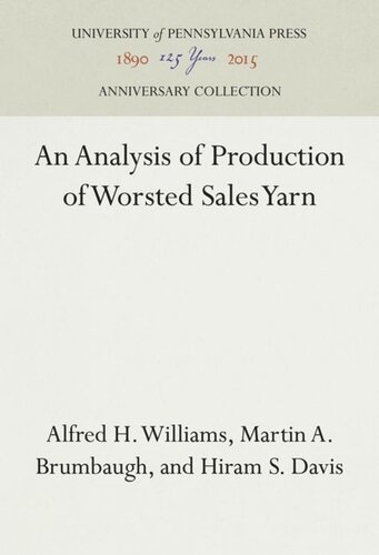 An Analysis of Production of Worsted Sales Yarn