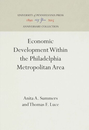 Economic Development Within the Philadelphia Metropolitan Area