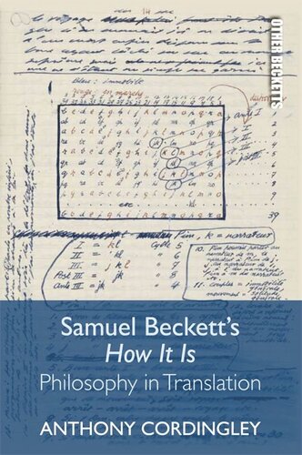 Samuel Beckett's How It Is: Philosophy in Translation