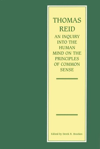 An Inquiry into the Human Mind on the Principles of Common Sense