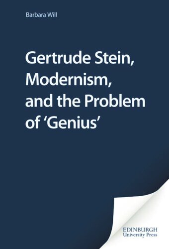 Gertrude Stein, Modernism, and the Problem of 'Genius'