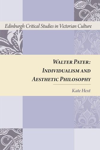 Walter Pater: Individualism and Aesthetic Philosophy