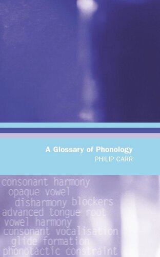 A Glossary of Phonology