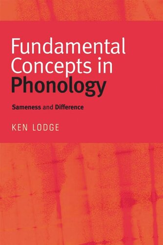 Fundamental Concepts in Phonology: Sameness and Difference