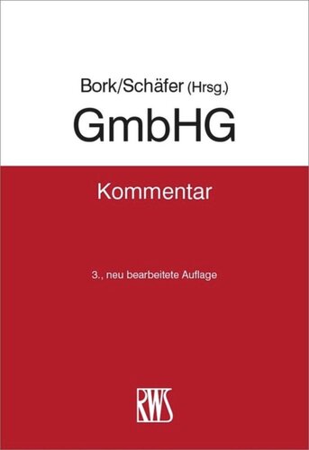 GmbHG: Kommentar zum GmbH-Gesetz