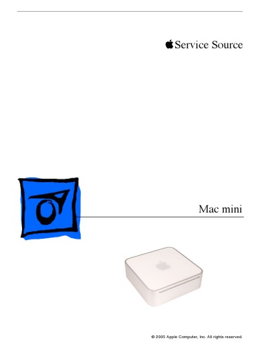 Apple MAC mini Service manual