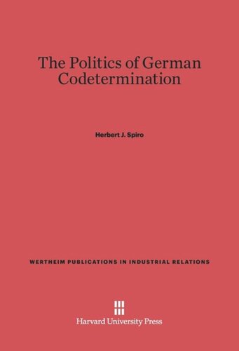 The Politics of German Codetermination