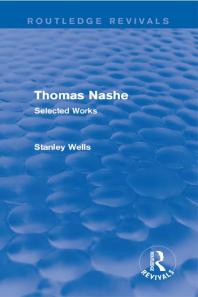 Thomas Nashe (Routledge Revivals): Selected Works