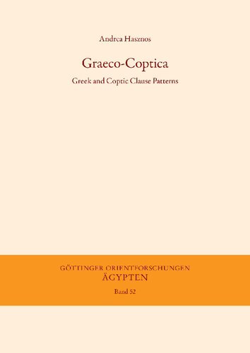 Graeco-Coptica: Greek and Coptic Clause Patterns