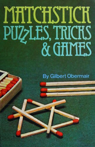 Matchstick Puzzles, Tricks and Games