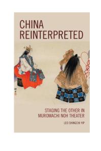 China Reinterpreted: Staging the Other in Muromachi Noh Theater