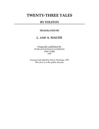 TWENTY-THREE TALES