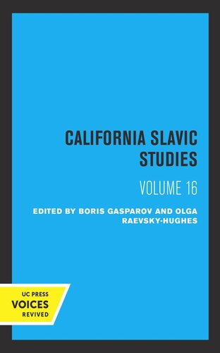 Christianity and the Eastern Slavs. Volume 1 California Slavic Studies, Volume XVI: Slavic Culture in the Middle Ages