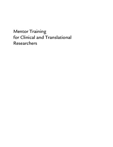 Mentor Training for Clinical and Translational Researchers