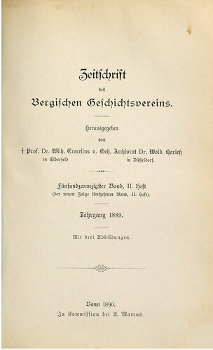 Zeitschrift des Bergischen Geschichtsvereins