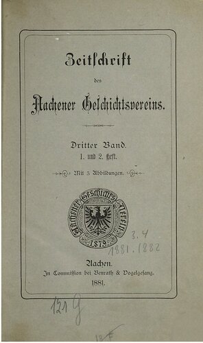 Zeitschrift des Aachener Geschichtsvereins