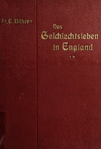 Das Geschlechtsleben in England II