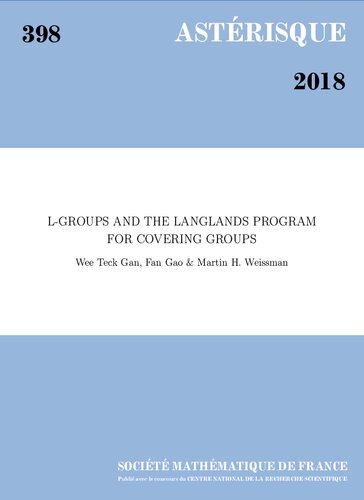 L-groups and the Langlands program for covering groups