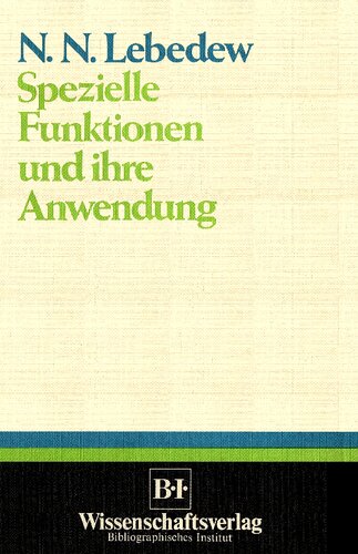 Spezielle Funktionen und ihre Anwendung