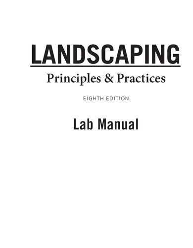 Student Workbook for Ingels/Smith’s Landscaping Principles and Practices Residential Design [Team-IRA]