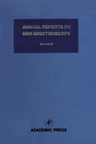 Annual Reports on NMR Spectroscopy, Vol. 28