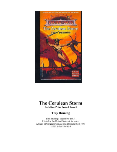 The Cerulean Storm (Dark Sun: Prism Pentad, Book 5)