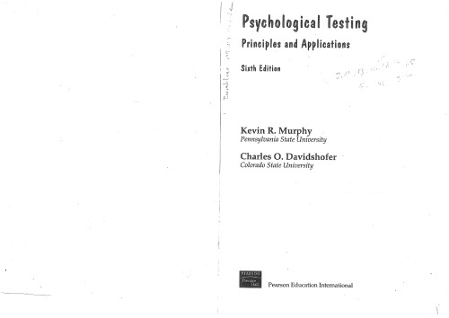 Psychological Testing: Principles and Applications 6th Edition