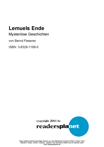 Lemuels Ende. Mysteriose Geschichten