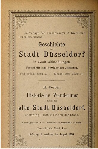 Beiträge zur Geschichte des Niederrheins. Jahrbuch des Düsseldorfer Geschichts-Vereins