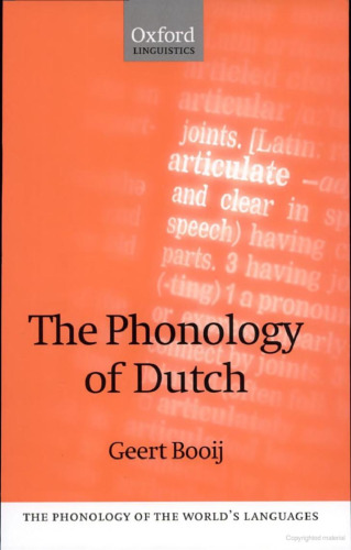 The Phonology of Dutch