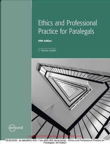 Ethics and Professional Practice for Paralegals