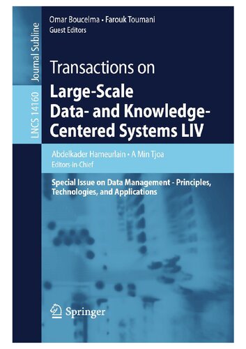 Transactions on Large-Scale Data- and Knowledge-Centered Systems LIV