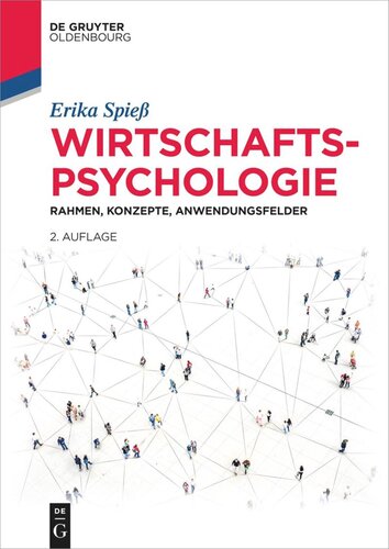 Wirtschaftspsychologie: Rahmen, Konzepte, Anwendungsfelder