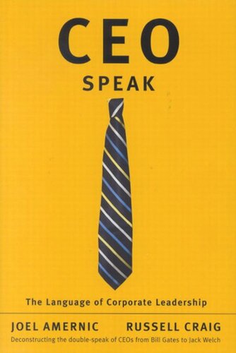 CEO-Speak: The Language of Corporate Leadership