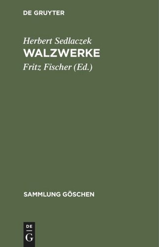 Walzwerke