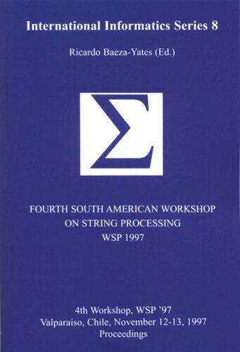 Fourth South American Workshop on String Processing (WSP 1997)