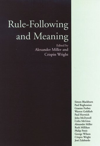 Rule-Following and Meaning