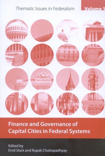 Finance and Governance of Capital Cities in Federal Systems