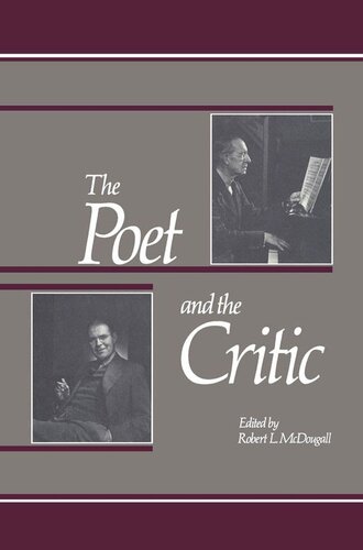 Poet and the Critic: A Literary Correspondence Between D.C. Scott and E.K. Brown