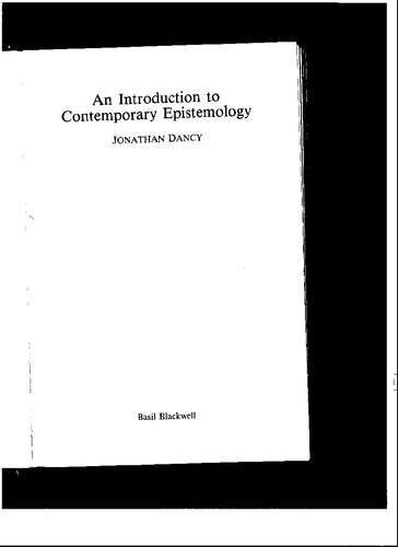 Introduction to Contemporary Epistemology