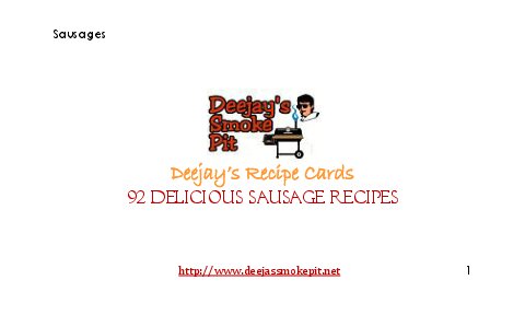 92 Delicious Sausage Recipes