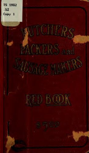 Butchers', Packers' and Sausage Makers'. Red Book