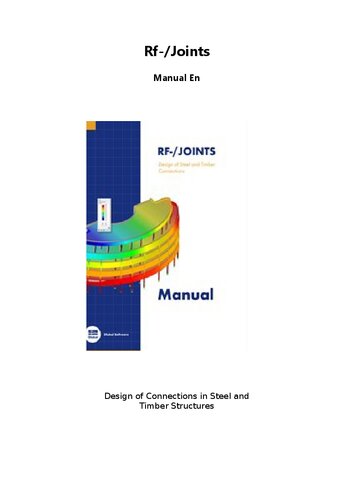 RF-/Joints Manual Design of Connections in Steel and Timber Structures