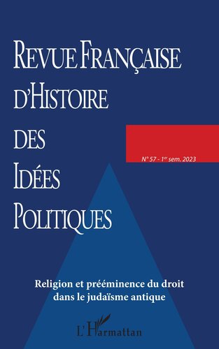 Religion et prééminence du droit dans le judaïsme antique (57)