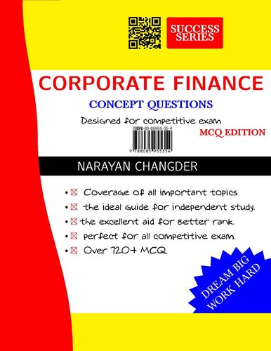 CORPORATE FINANCE CONCEPT QUESTIONS